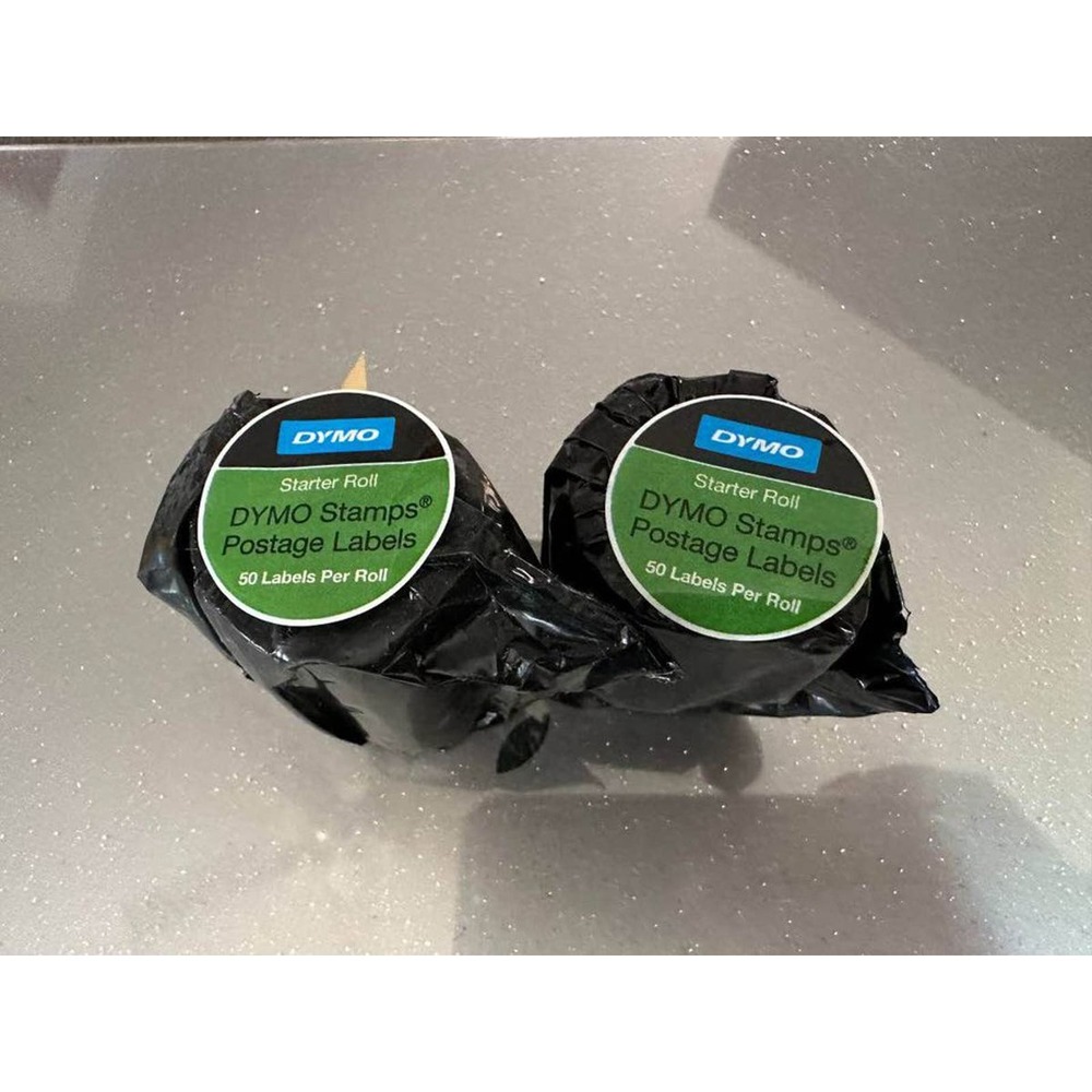 DYMO Stamps Postage Labels Starter Roll 50 Labels Sealed - TWO